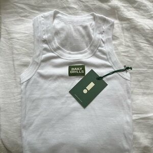 NWT Daily Drills SOLD OUT white tank